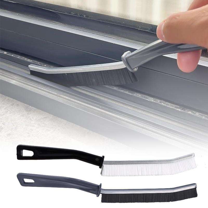 Telescopic Long-Handle Tile Grout Brush - Nylon Bristle Floor & Gap Cleaning Brush (PP + PET)