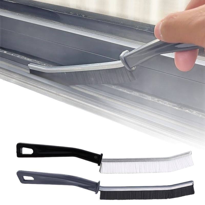 Telescopic Long-Handle Tile Grout Brush - Nylon Bristle Floor & Gap Cleaning Brush (PP + PET)