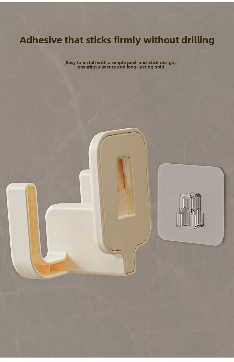 No-Drill Wall-Mounted Shoe Rack - ABS Slipper Holder for Bathrooms (Single Tier)