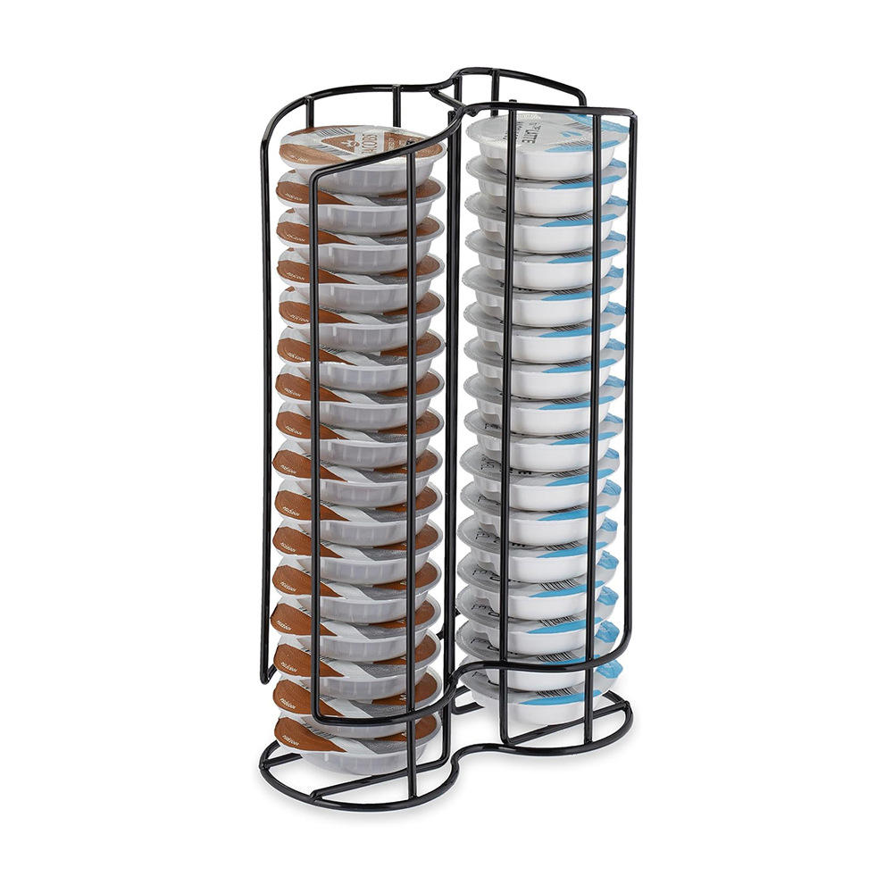 Cylindrical Wire Coffee Capsule Holder - Stand for Tassimo & Bartesian Capsules