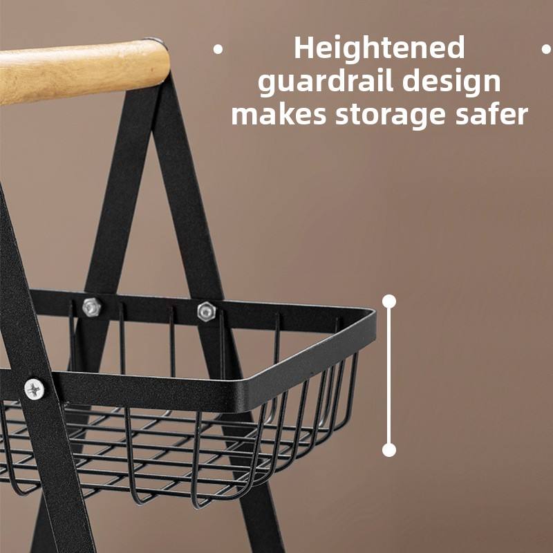 2-Tier Foldable Iron Dish Rack - Portable Standing Kitchen Plate & Bowl Drying Rack