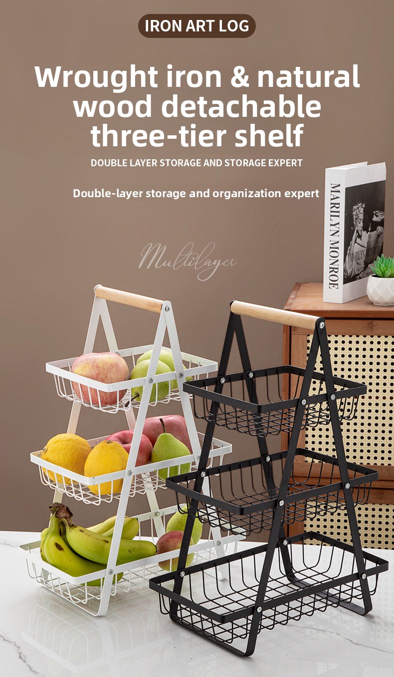 2-Tier Foldable Iron Dish Rack - Portable Standing Kitchen Plate & Bowl Drying Rack