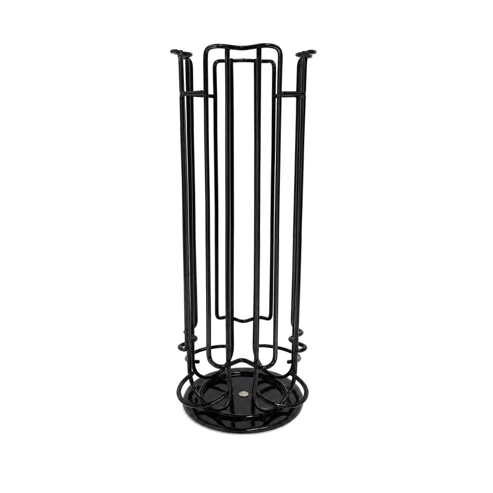 Rotating Iron Coffee Capsule Holder - 24-Capsule Carousel Rack for Dolce Gusto