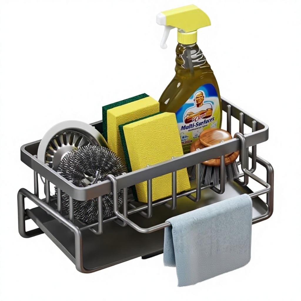 Standing Kitchen Wire Dish Rack - Detachable Modern Minimalist Storage Organizer