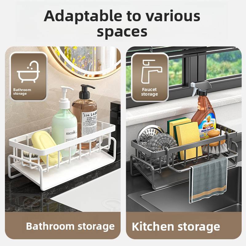Standing Kitchen Wire Dish Rack - Detachable Modern Minimalist Storage Organizer