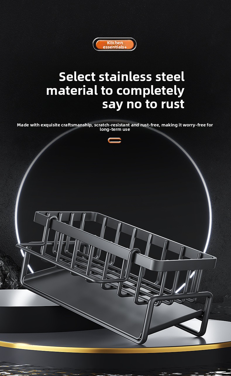 Standing Kitchen Wire Dish Rack - Detachable Modern Minimalist Storage Organizer