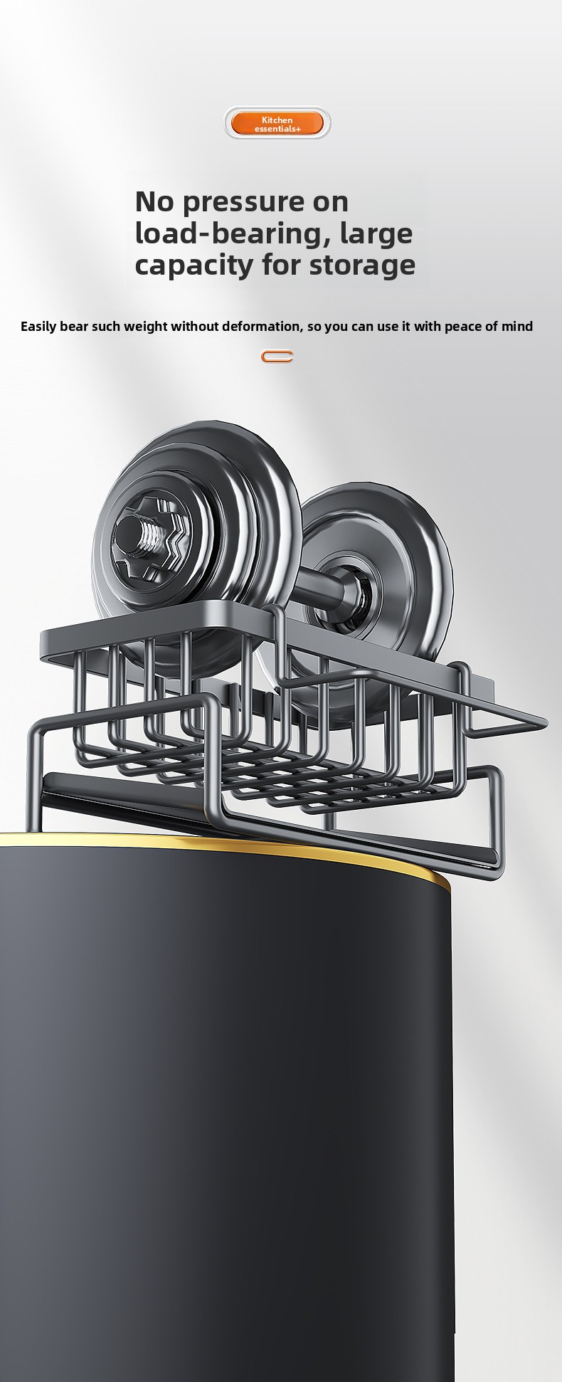 Standing Kitchen Wire Dish Rack - Detachable Modern Minimalist Storage Organizer