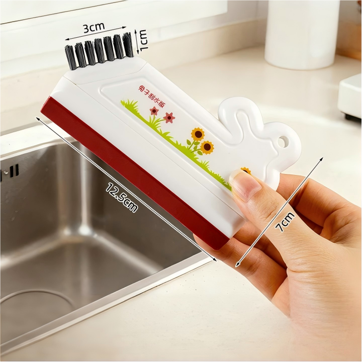 Plastic Bathroom Glass Squeegee - Ergonomic Handle Wiper for Washbasin & Shower Glass