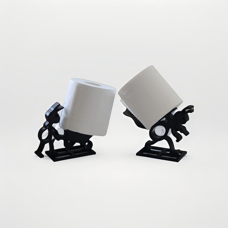 Ant-Shaped Standing Toilet Paper Holder - ABS Free-Standing Bathroom Tissue Rack