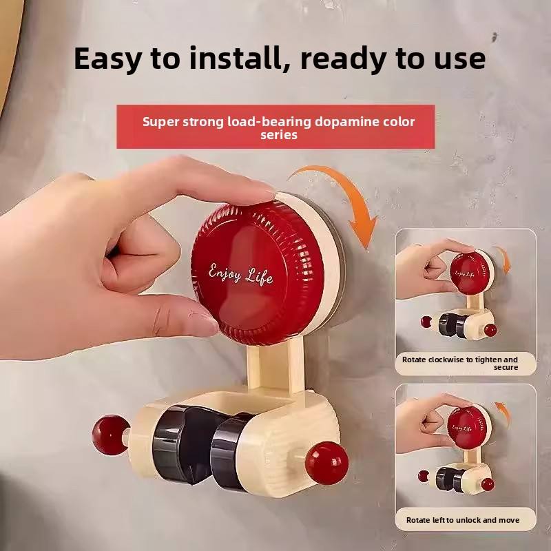 Suction Shower Head Holder - No-Drill Adjustable Bracket with Suction Cup Base