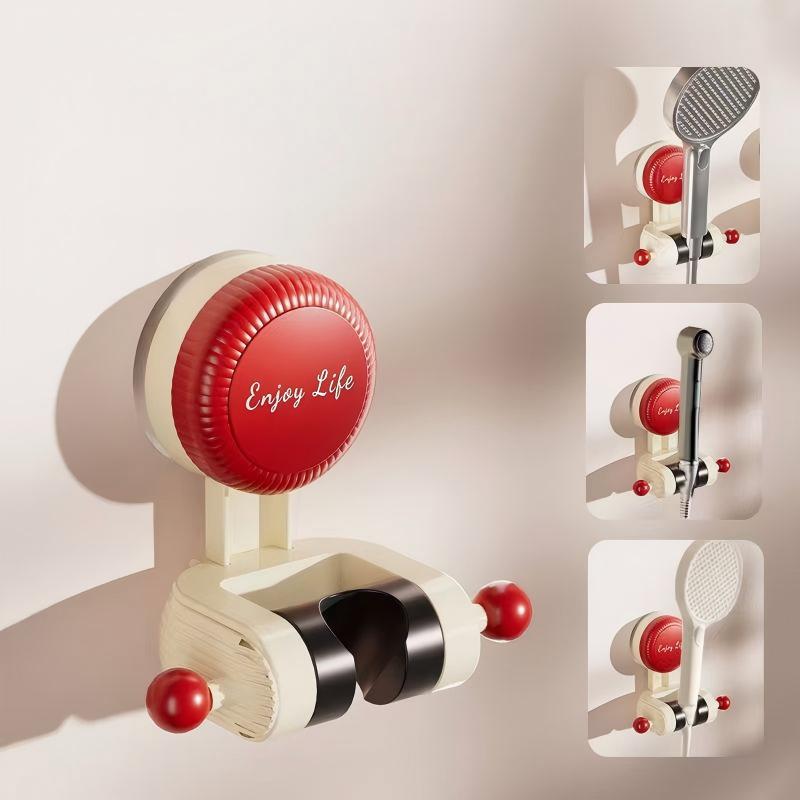 Suction Shower Head Holder - No-Drill Adjustable Bracket with Suction Cup Base