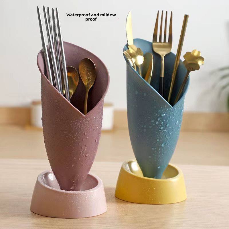 Kitchen Chopstick Holder Rack - Multi-Purpose Plastic Utensil Drain Stand