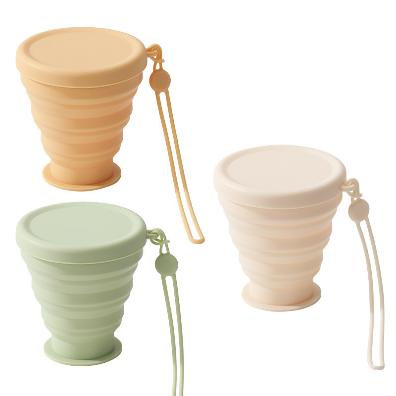 Collapsible Silicone Camping Cup - Telescopic Food-Grade Travel Cup (Heat-Resistant)