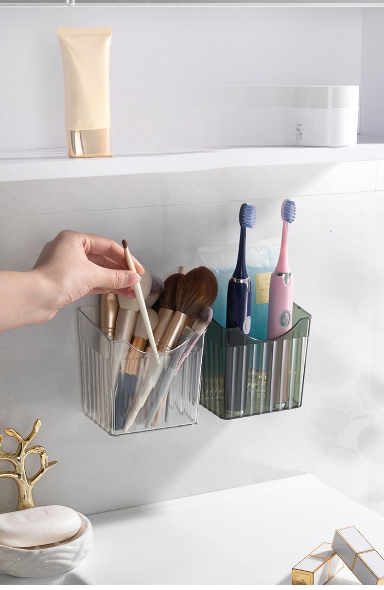 Wall-Mounted Hanging Storage Basket - PP Space-Saving Kitchen Organizer