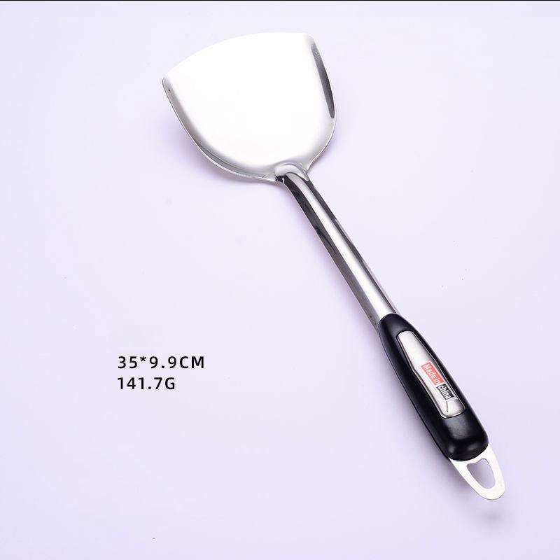Stainless Steel Cooking Utensil Set - Spoon & Spatula with Handles (Oven-Safe)