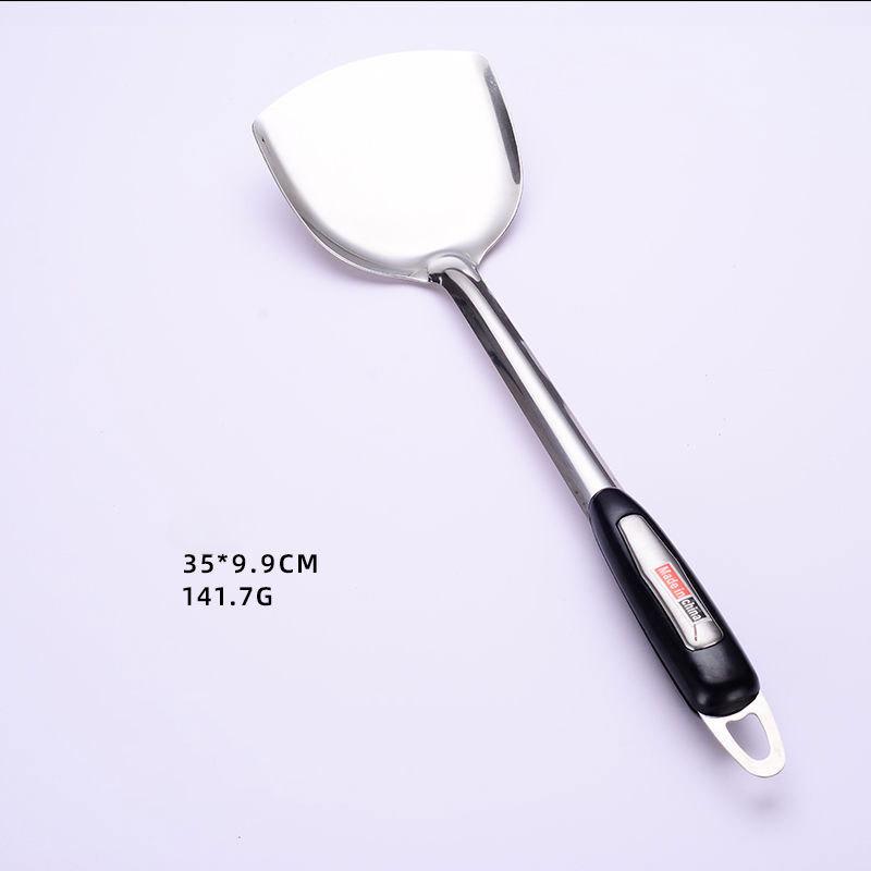 Stainless Steel Cooking Utensil Set - Spoon & Spatula with Handles (Oven-Safe)