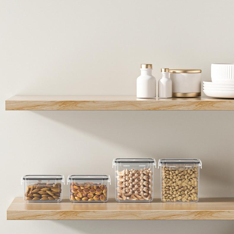 Airtight PP Kitchen Storage Container - Transparent Sealed Jar 2.1-3 L