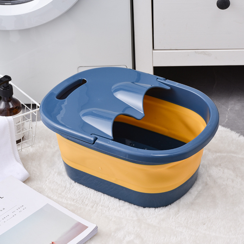 Foldable Foot Bath Basin - Large Portable Deep-Massage Soaking Tub