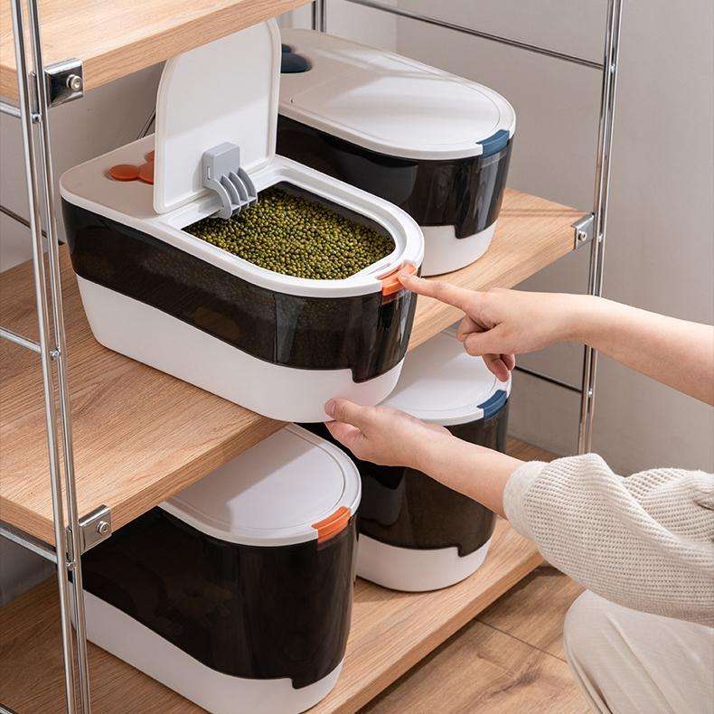 Sealed Rice & Flour Storage Container - Moisture-Proof Insect-Proof Rice Bucket