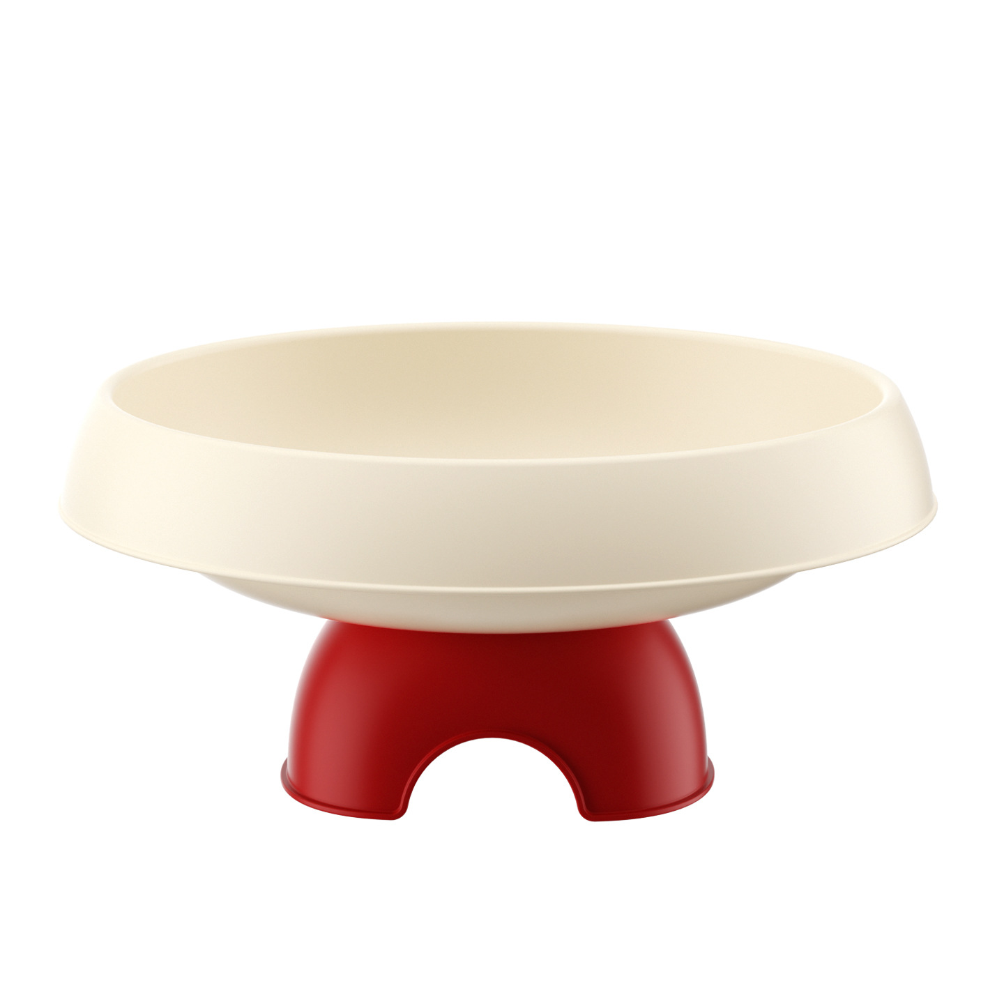 Tall Fruit Tray with Pedestal - Minimalist Countertop Snack & Nut Display Plate
