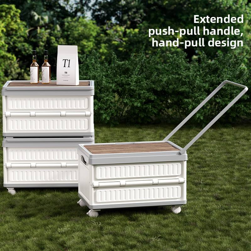 Foldable PP Car Trunk Organizer - Multi-Function Camping & Picnic Storage Box