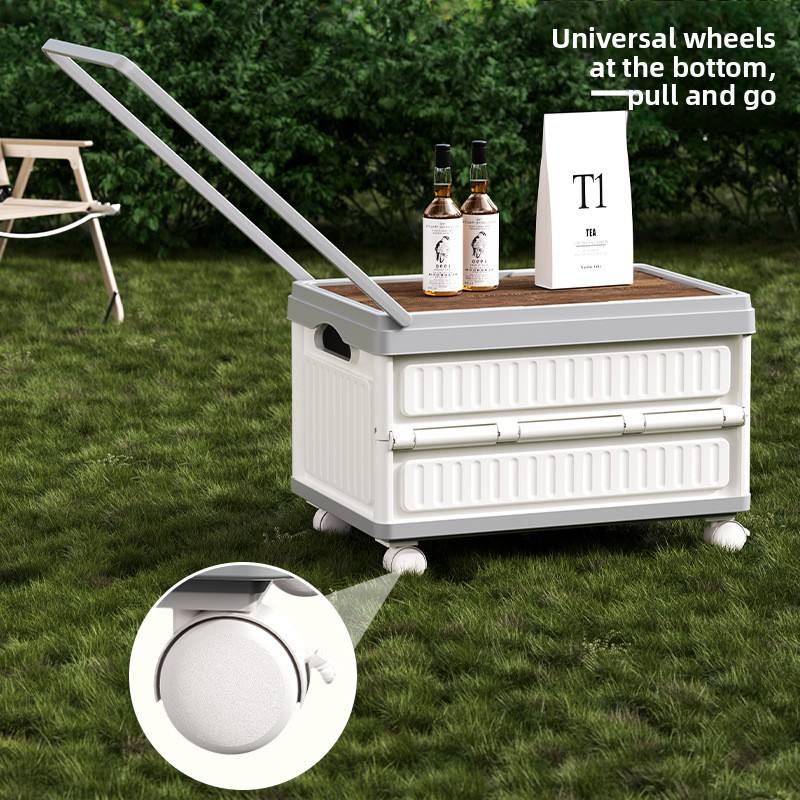 Foldable PP Car Trunk Organizer - Multi-Function Camping & Picnic Storage Box