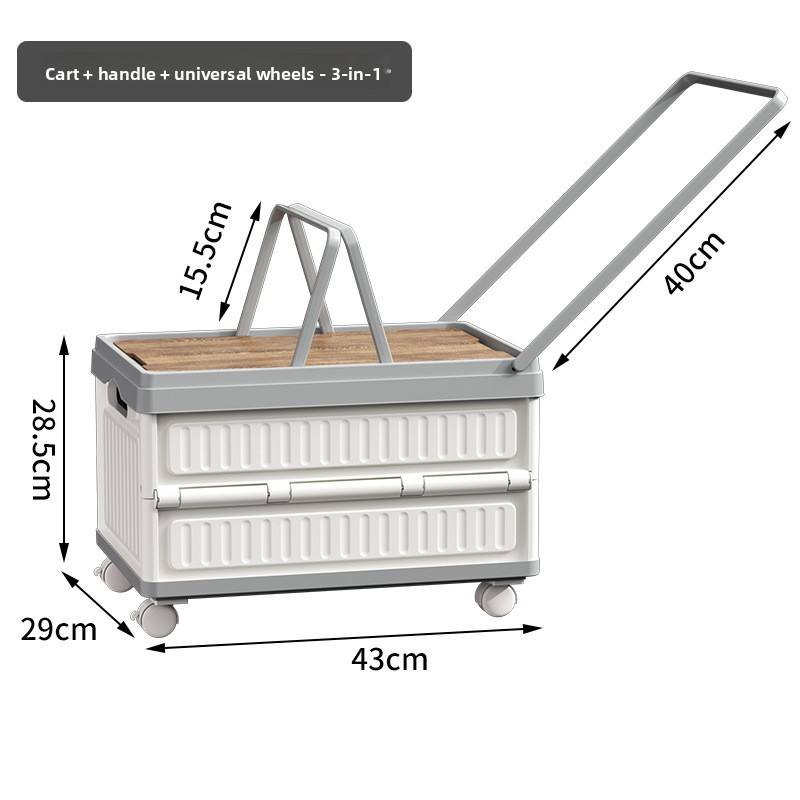 Foldable PP Car Trunk Organizer - Multi-Function Camping & Picnic Storage Box