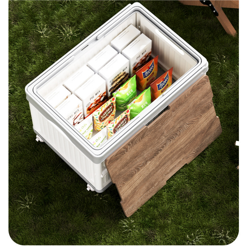 Foldable PP Car Trunk Organizer - Multi-Function Camping & Picnic Storage Box