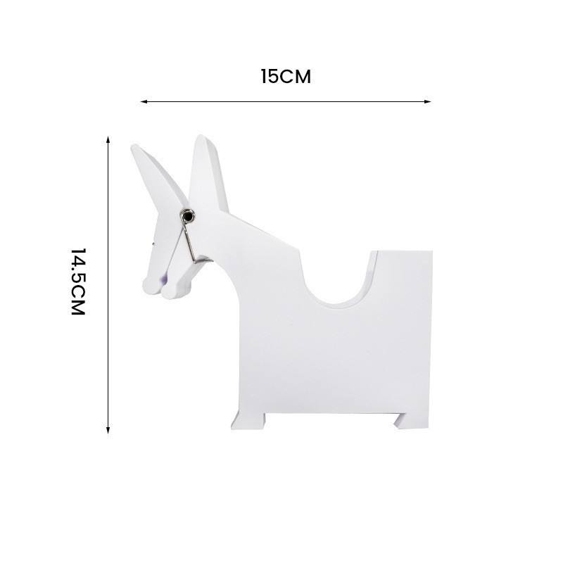 Mule-Shaped Desktop Memo & Pen Holder - Modern Office Desk Organizer with Card Slot