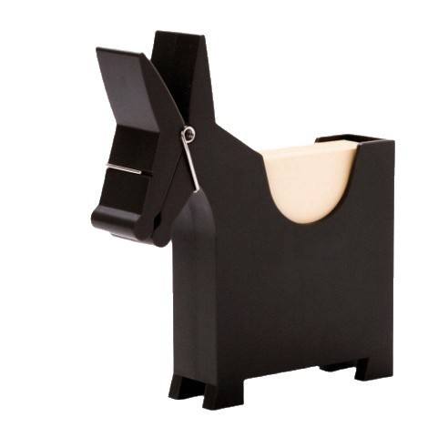 Mule-Shaped Desktop Memo & Pen Holder - Modern Office Desk Organizer with Card Slot