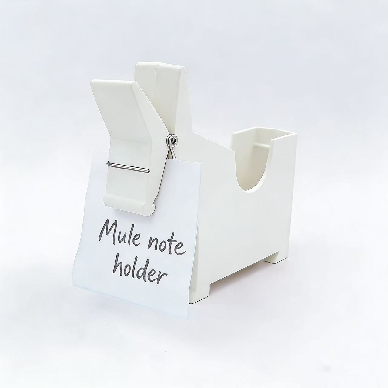 Mule-Shaped Desktop Memo & Pen Holder - Modern Office Desk Organizer with Card Slot