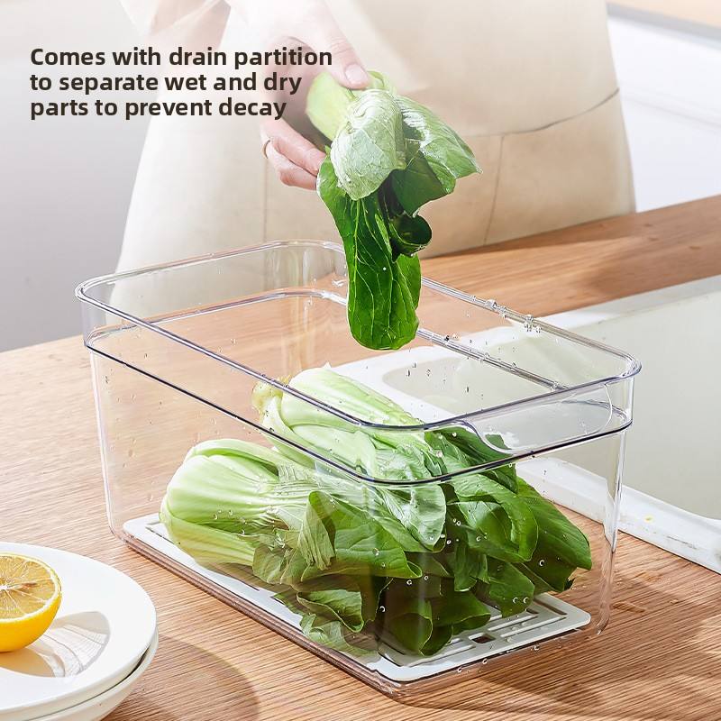 Multi-Functional Transparent Fridge Storage Box - Sealed Fresh-Keeping Food Container