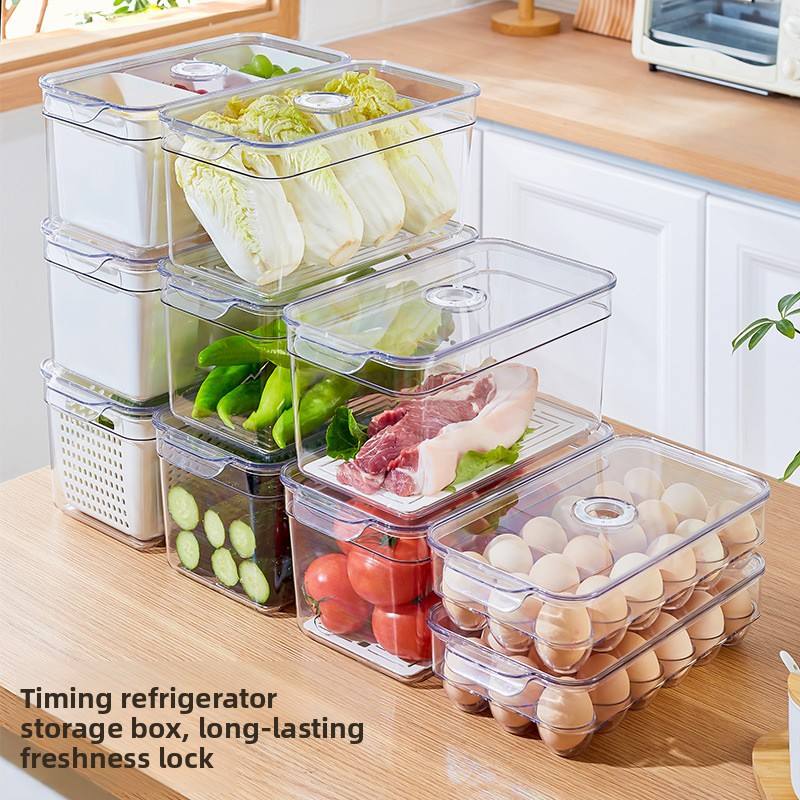 Multi-Functional Transparent Fridge Storage Box - Sealed Fresh-Keeping Food Container
