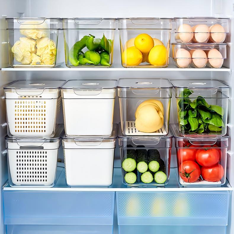 Multi-Functional Transparent Fridge Storage Box - Sealed Fresh-Keeping Food Container