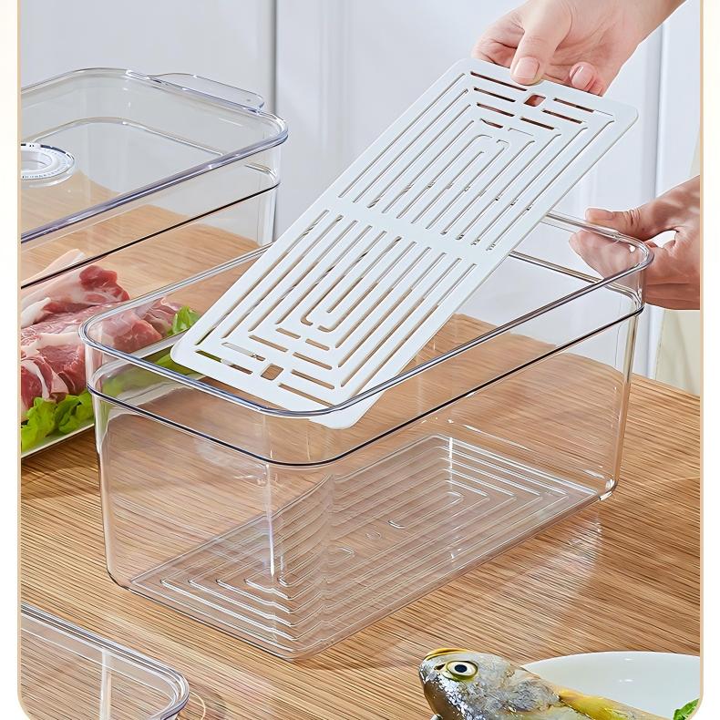 Multi-Functional Transparent Fridge Storage Box - Sealed Fresh-Keeping Food Container