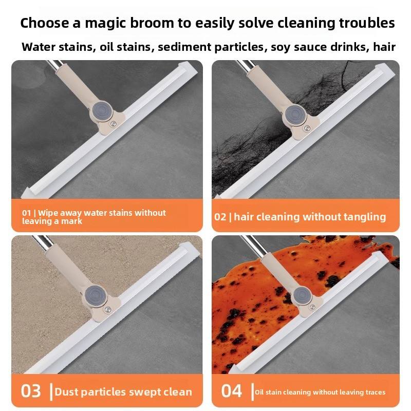 Magic Silicone Broom - Dual-Use Silicone Broom & Floor Squeegee Water Wiper