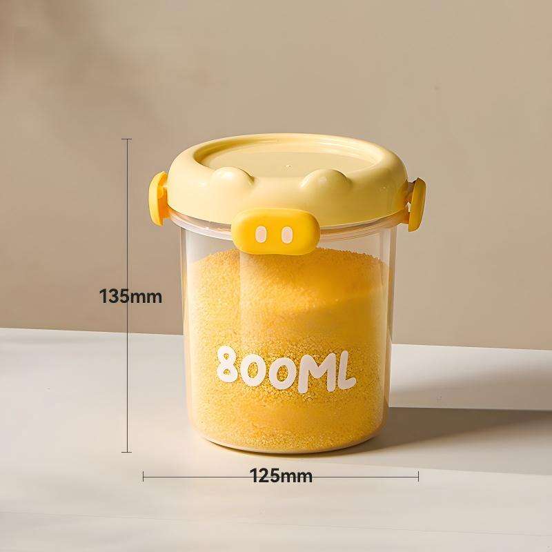 Sealed Moisture-Proof Food Jar - Portable Plastic Container for Picnics & Snacks