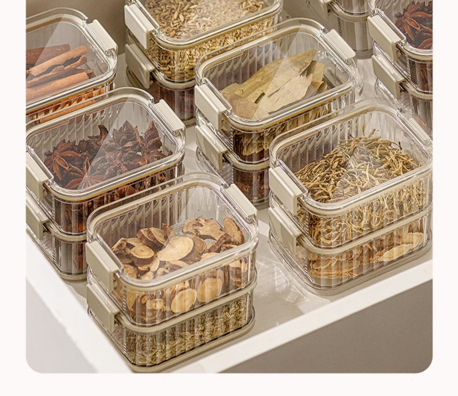 Square Sealed Storage Jar - Food-Grade Plastic Container for Grains, Spices & Nuts