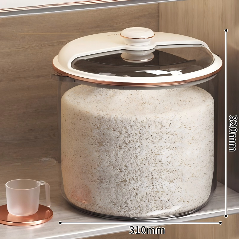 Sealed Rice & Flour Container - Insect-Proof Moisture-Proof Rice Bucket, 10L+