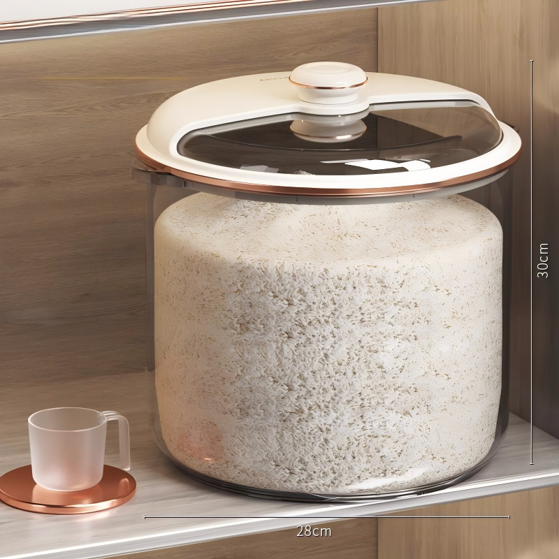 Sealed Rice & Flour Container - Insect-Proof Moisture-Proof Rice Bucket, 10L+