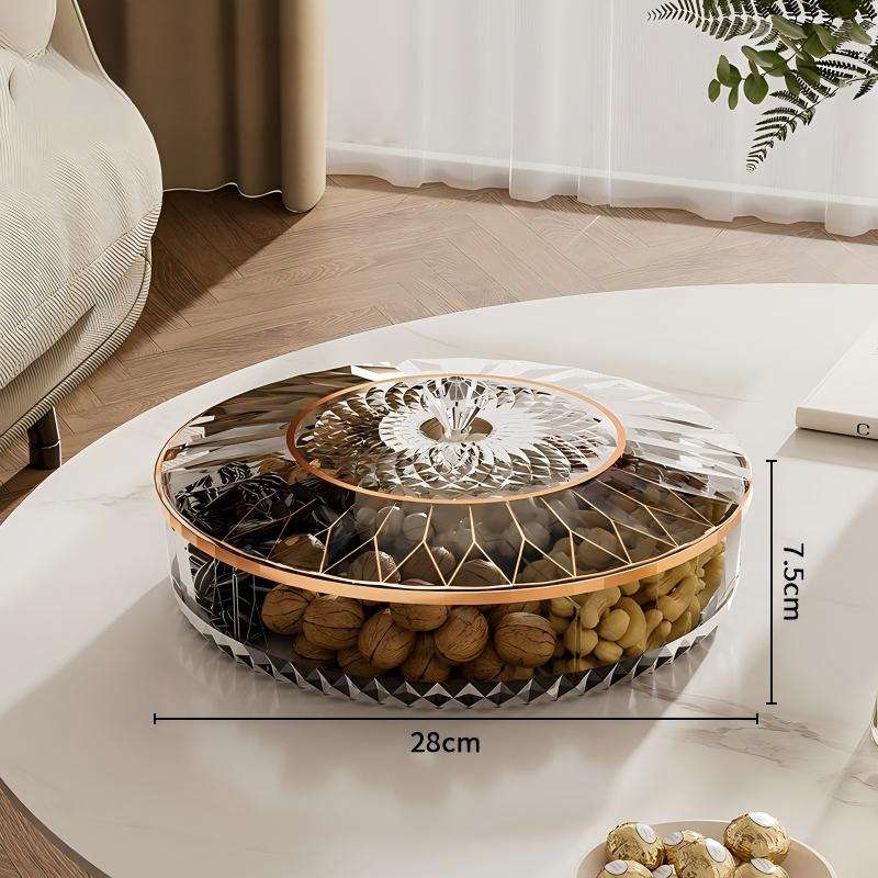 Light-Luxury Sealed Fresh Box - Single-Layer PP Snack Container, 28.8cm
