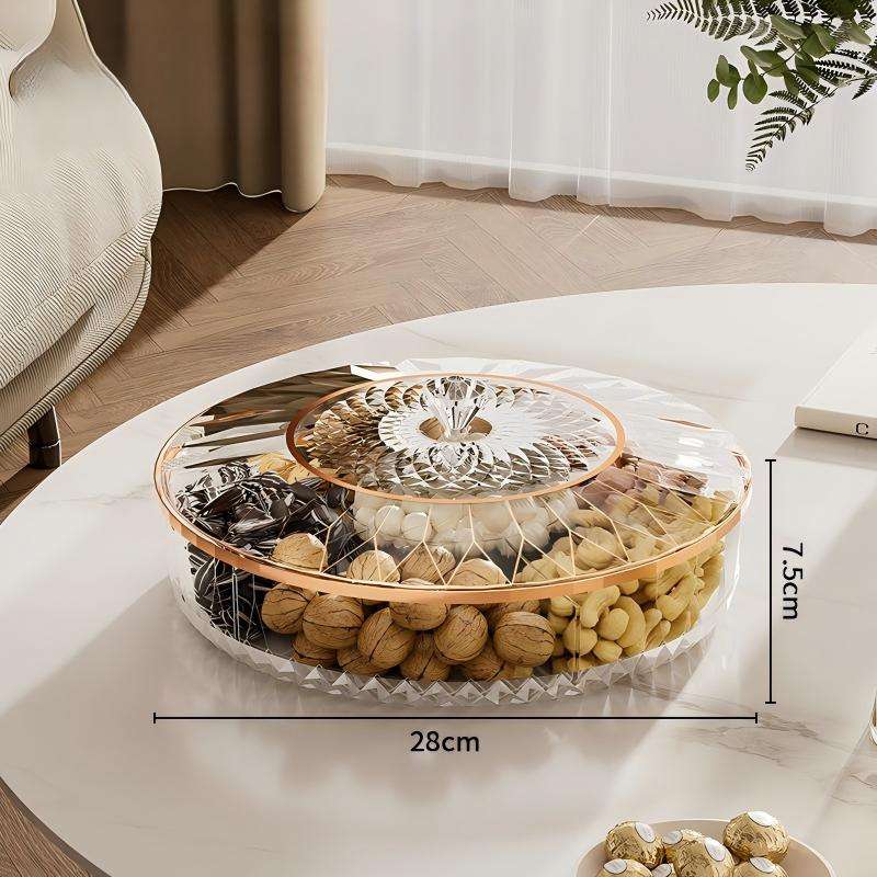 Light-Luxury Sealed Fresh Box - Single-Layer PP Snack Container, 28.8cm
