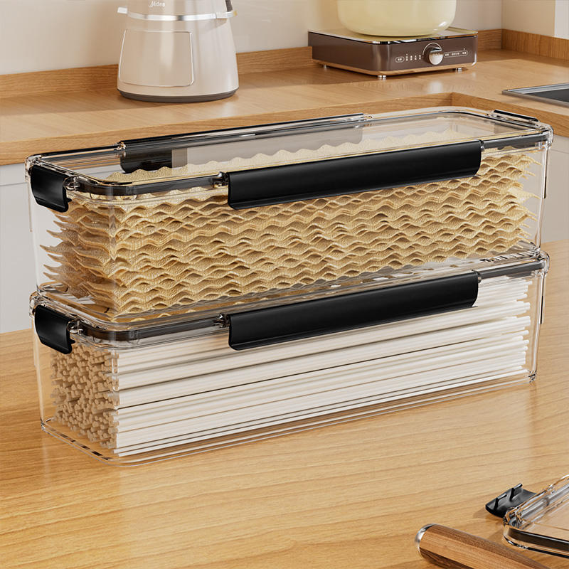 PP Moisture-Proof Storage Container - Food-Grade Rectangular Fridge Box, 30x10x8cm