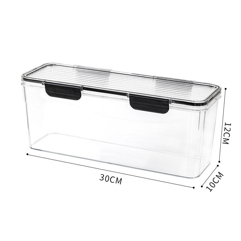 PP Pasta Storage Container - 5-Layer Moisture-Proof Sealed Box, 30x10x12cm