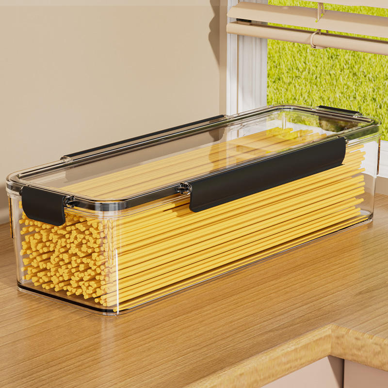 PP Pasta Storage Container - 5-Layer Moisture-Proof Sealed Box, 30x10x12cm