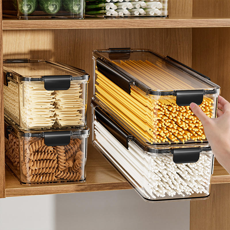 PP Pasta Storage Container - 5-Layer Moisture-Proof Sealed Box, 30x10x12cm