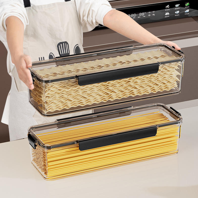 PP Pasta Storage Container - 5-Layer Moisture-Proof Sealed Box, 30x10x12cm