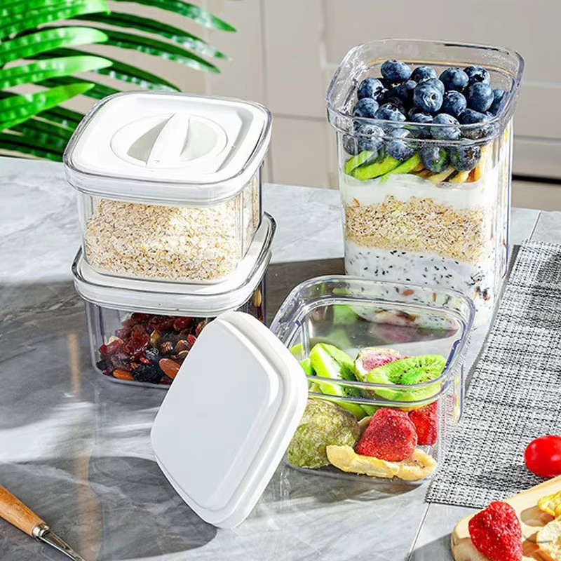 1300ML Rotating Sealed Food Jar - Eco Multi-Function PP Storage Container