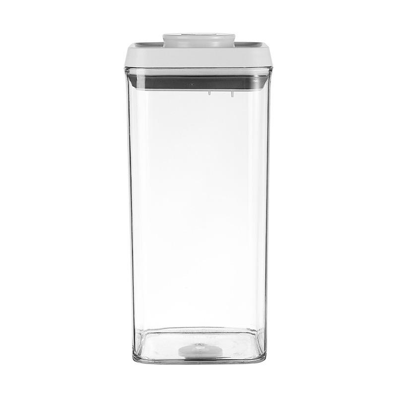 Food-Grade Square Storage Container - Push-Sealed Moisture-Proof Grain Box