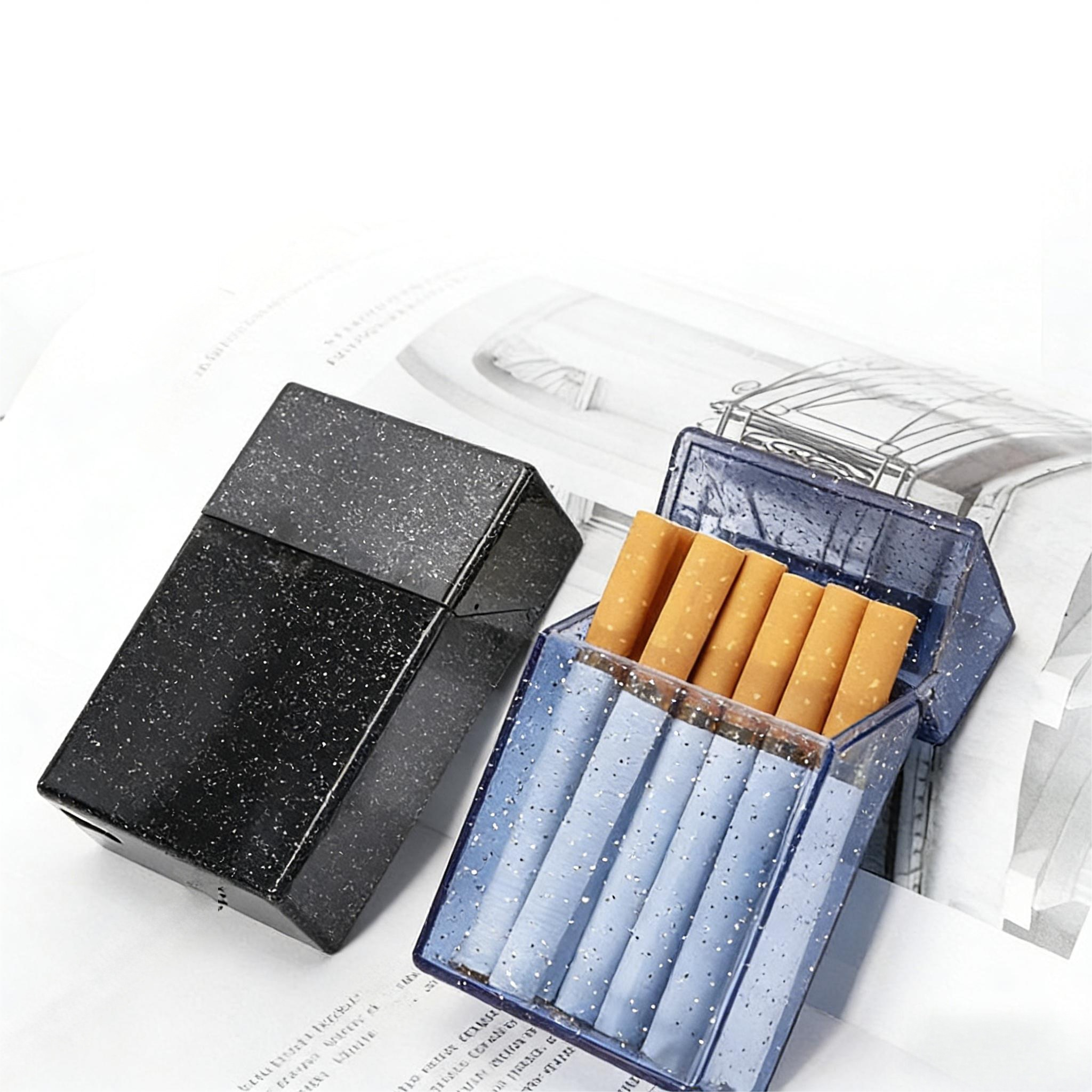 Portable Transparent PP Cigarette Case with Automatic Opening - Waterproof